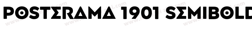 Posterama 1901 SemiBold字体转换